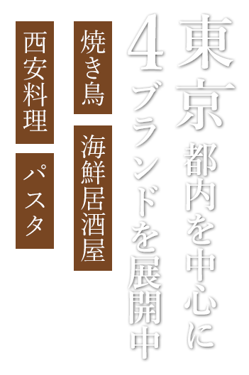 4ブランドを展開中