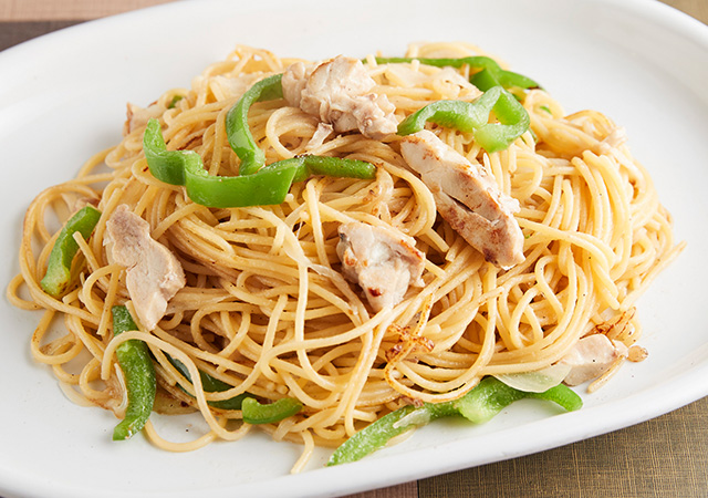とり塩炒めパスタ